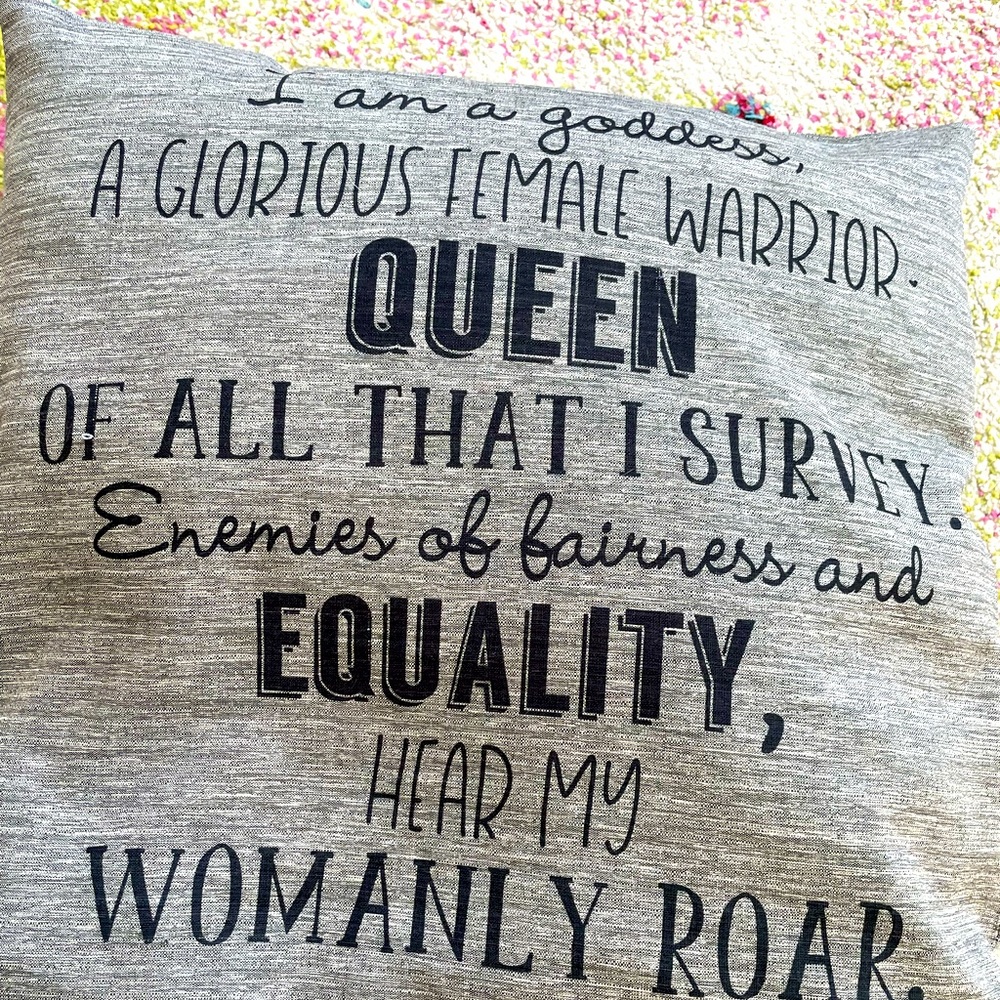 PARKS AND REC PILLOW — grey